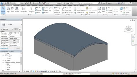 curved roof revit